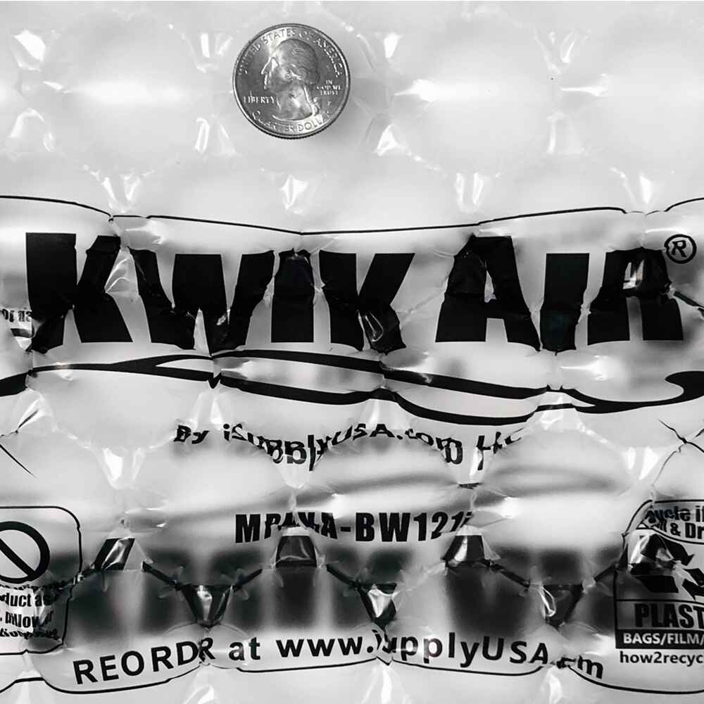KwikAir® Bubble Cushion Wrap Roll 12 inches LARGE 1/2 inch Bubbles Perforated Every 10 inches